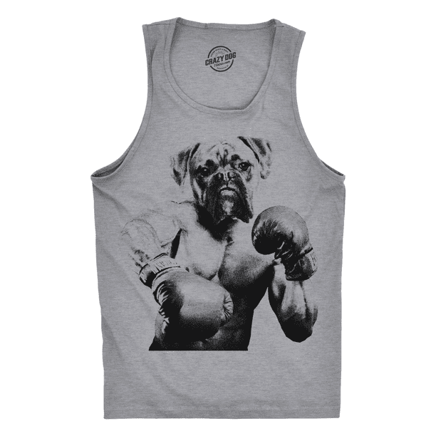 Men/'s sleeveless shirt boxing boxer decal design muscle tee tank top